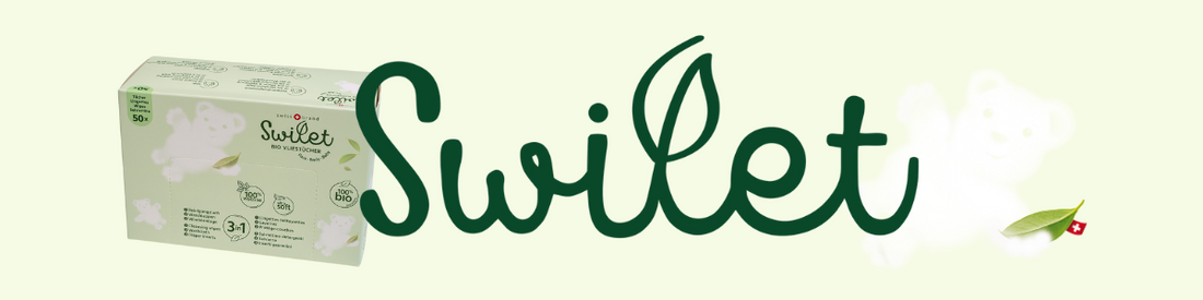 Lingettes non tissées Swilet naturelles et durables - le multitalent pour les soins de bébé et plus encore!
