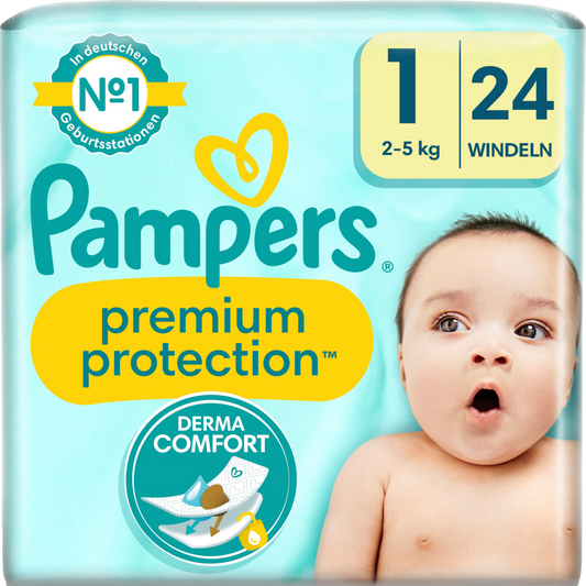Pampers Premium Protection T1 Newborn 2-5kg (24 pces)