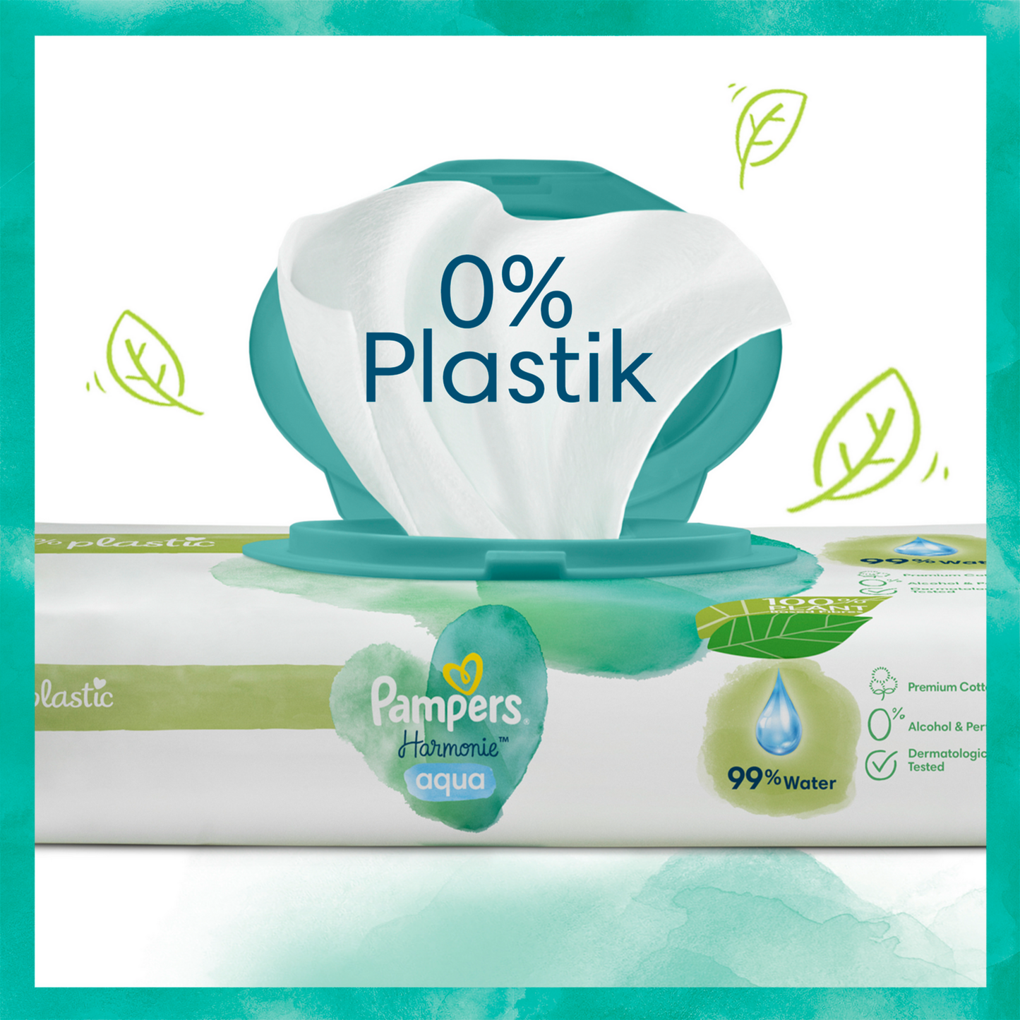 Pampers Harmonie Aqua Lingettes (48 pces)