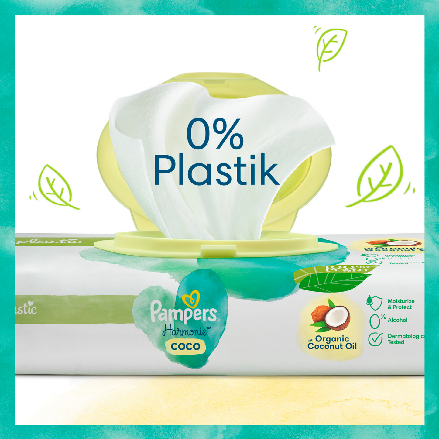 Pampers Harmonie Coco Lingettes (44 pces)