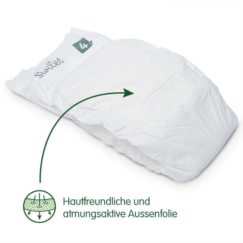 Swilet - La couche bio taille 4 Maxi 7-18Kg (6x 40 pcs) Carton