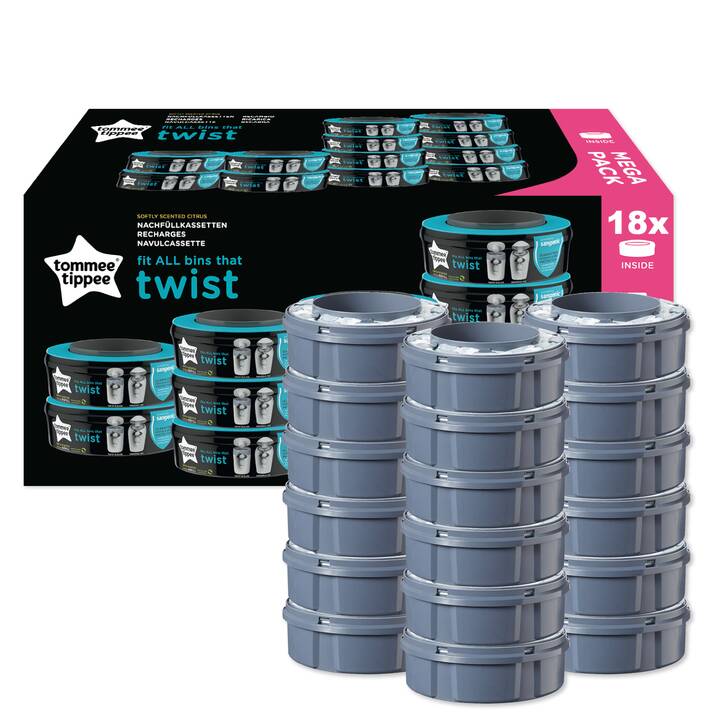Sangénic TWIST Ersatzkassetten mit Zitrusduft (18 STK)