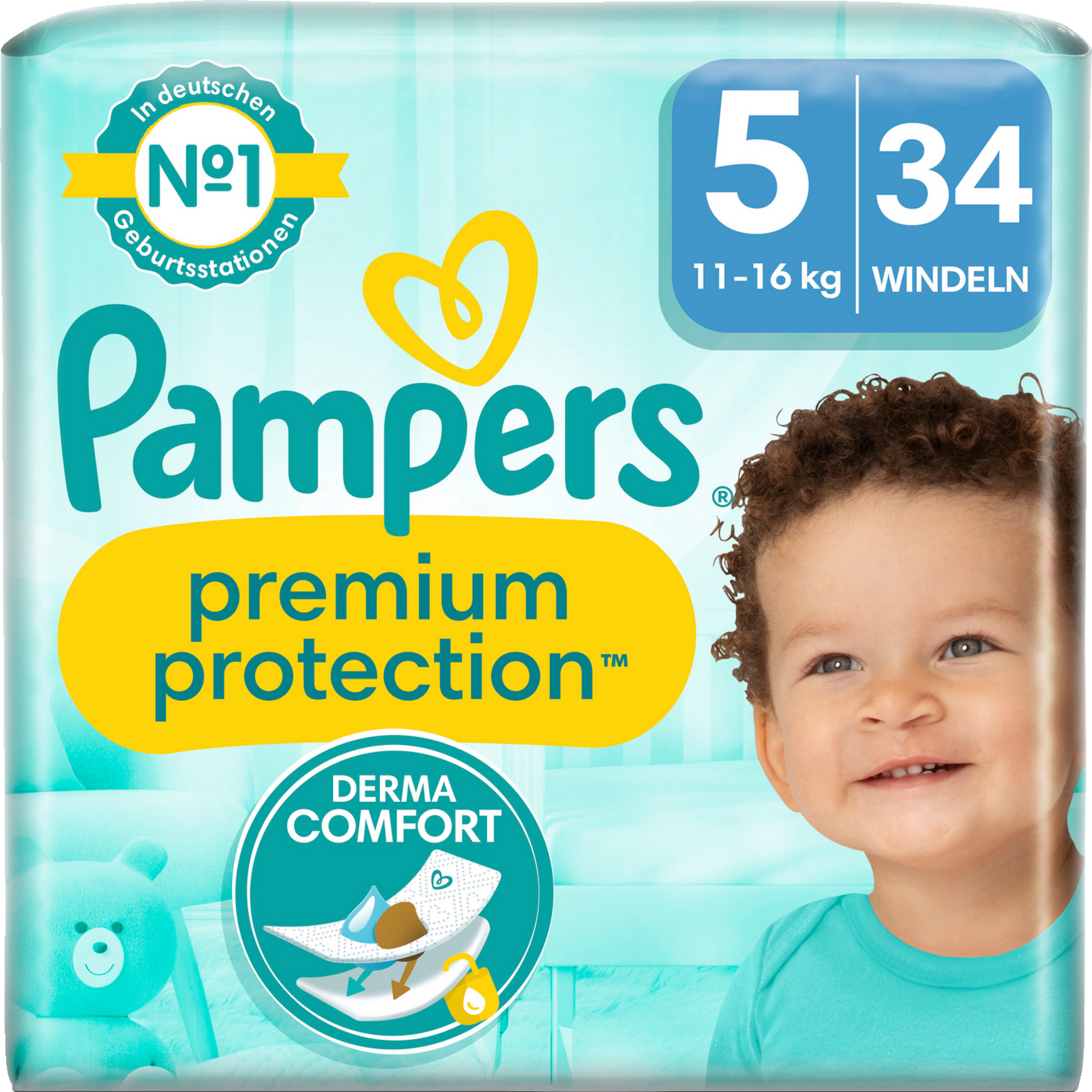 Pampers Premium Protection T5 Junior 11-16kg (34 pces)
