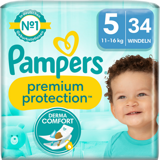 Pampers Premium Protection T5 Junior 11-16kg (34 pces)