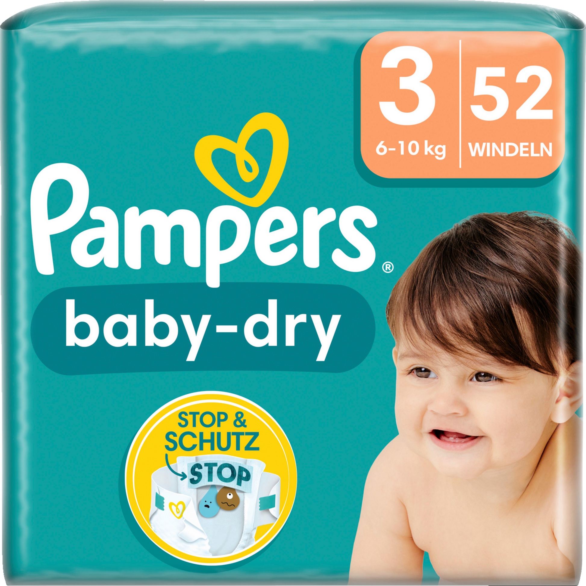 Pampers Baby-Dry T3 Midi 6-10kg (52 pces)