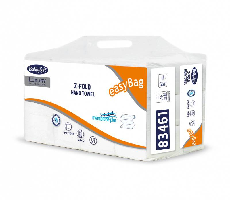 Papierhandtücher Z-Falz Membrane light, 3-lagig Karton