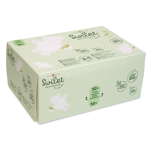 NOUVEAU Swilet Lingettes nettoyantes et protège-couches bio (50 pces)