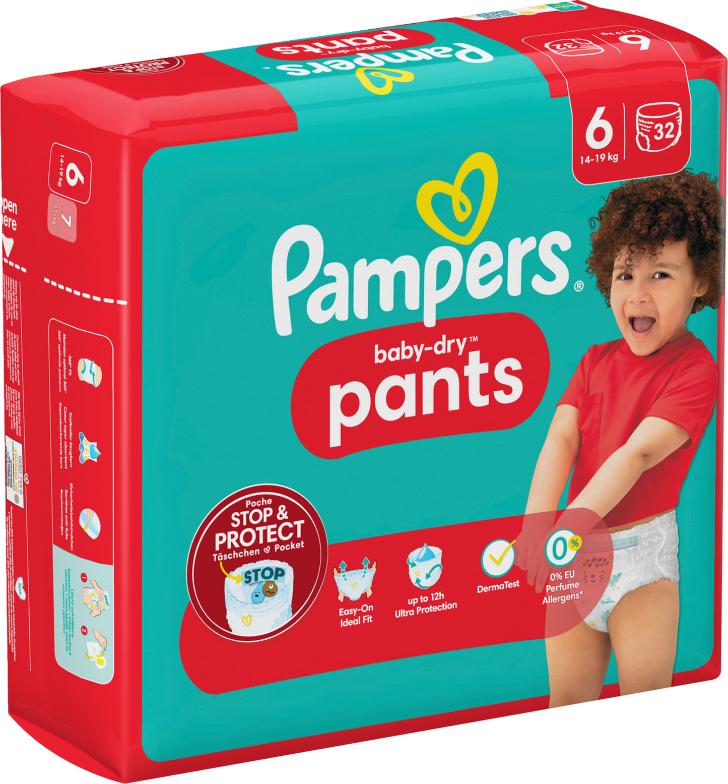 Pampers Baby-Dry PANTS T6 XL +15kg (3 x 32 pces)