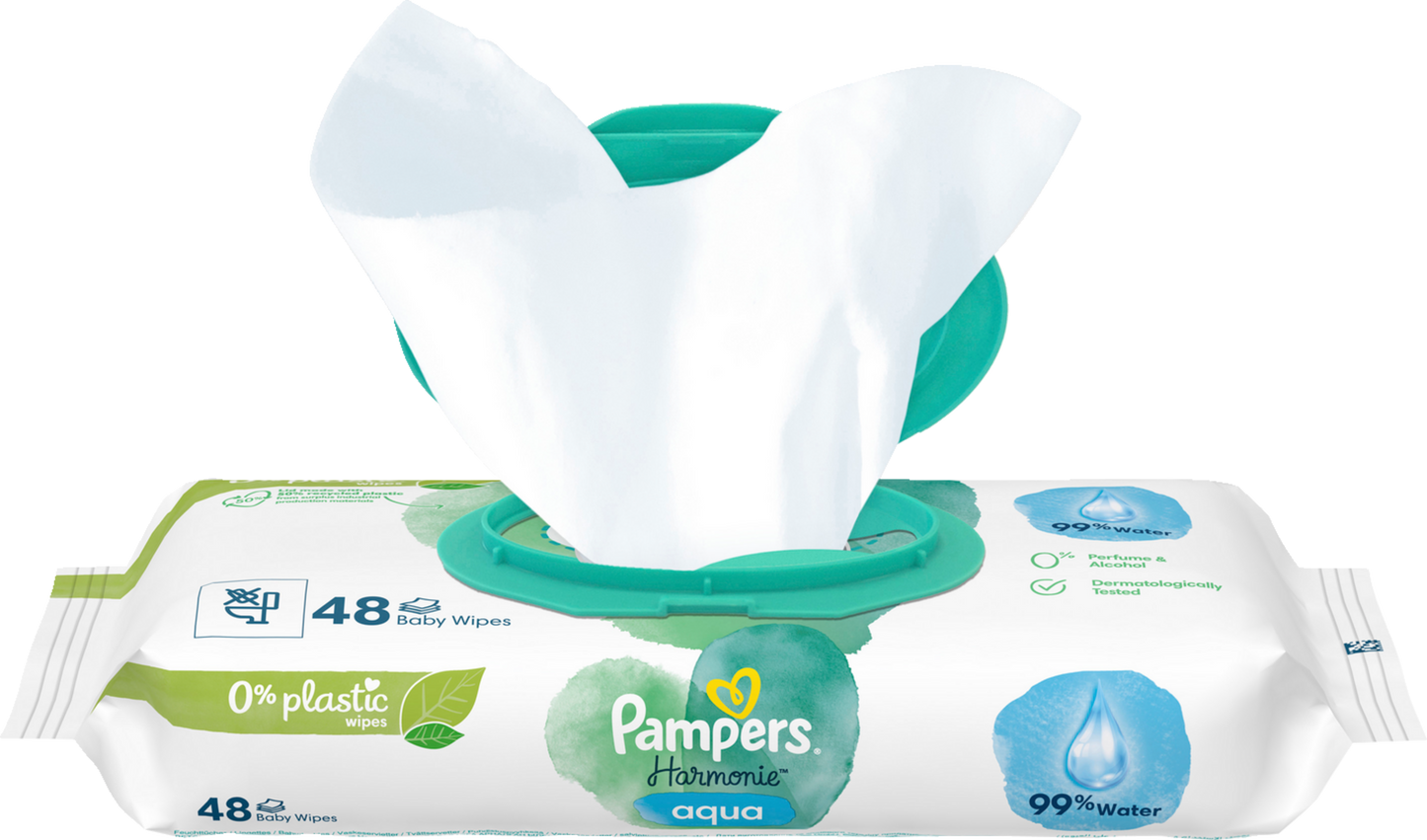 Pampers Harmonie Aqua Lingettes (48 pces)