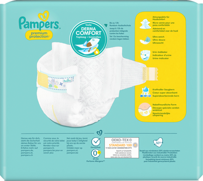 Sac de transport Pampers Premium Protection Taille 0 Micro <3 kg (22 pièces)