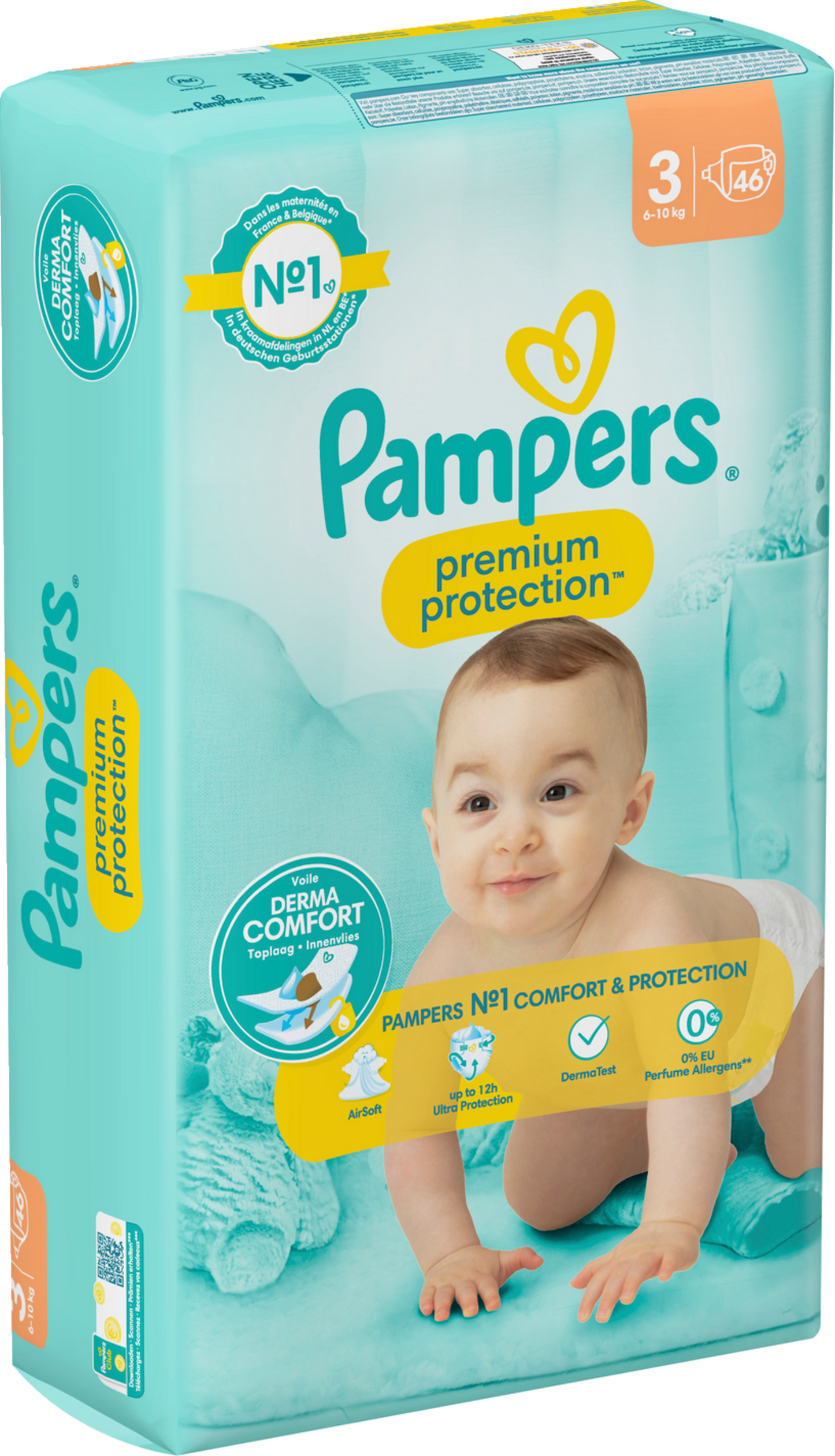 Pampers Premium Protection Gr.3 Midi 6-10kg (46 STK) Sparpack