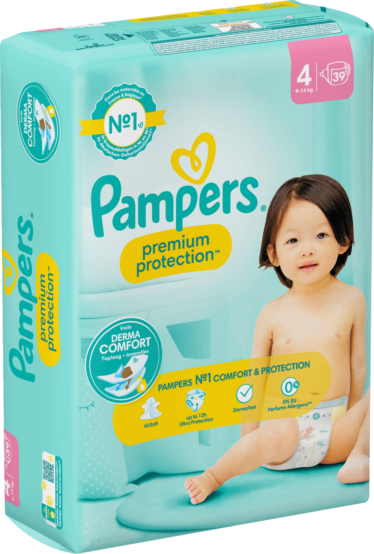 Pampers Premium Protection T4 Maxi 9-14kg (39 pces)