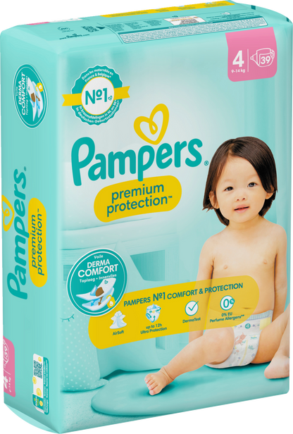 Pampers Premium Protection T4 Maxi 9-14kg (39 pces)