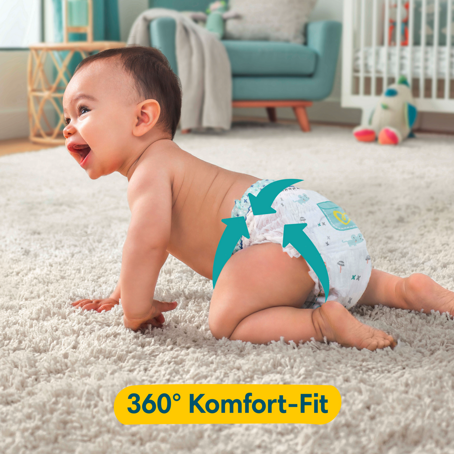 Pampers Premium Protection Pants T4 Maxi 9-15kg (168 pces) pack mensuelle