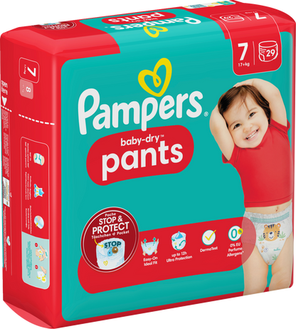 Pampers Baby-Dry PANTS T7 XXL +17kg (29 pces)