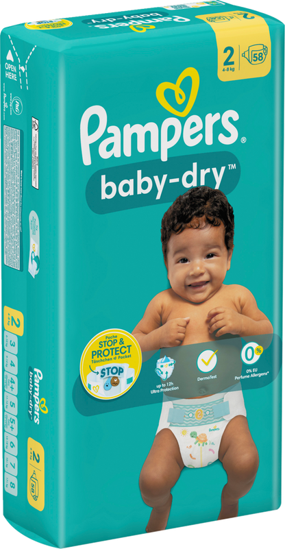 Pampers Baby-Dry T2 Mini 4-8kg (58 pces)