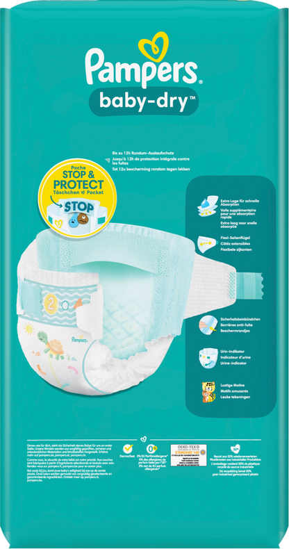 Pampers Baby-Dry T2 Mini 4-8kg (58 pces)