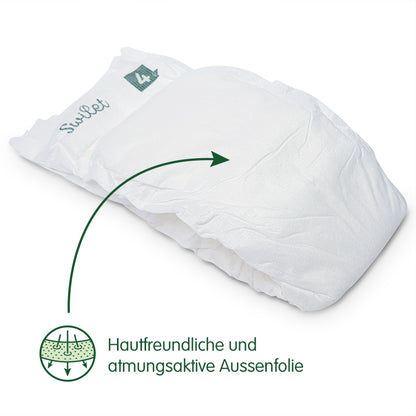 Swilet - La couche bio taille 4 Maxi 7-18Kg (6x 40 pcs) Carton