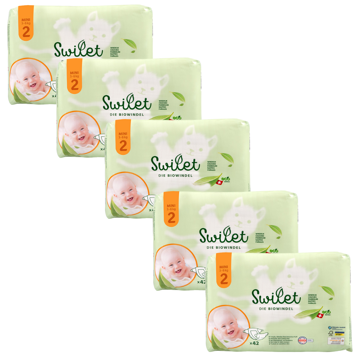 Swilet T2 Mini Pack mensuel (210 pces)