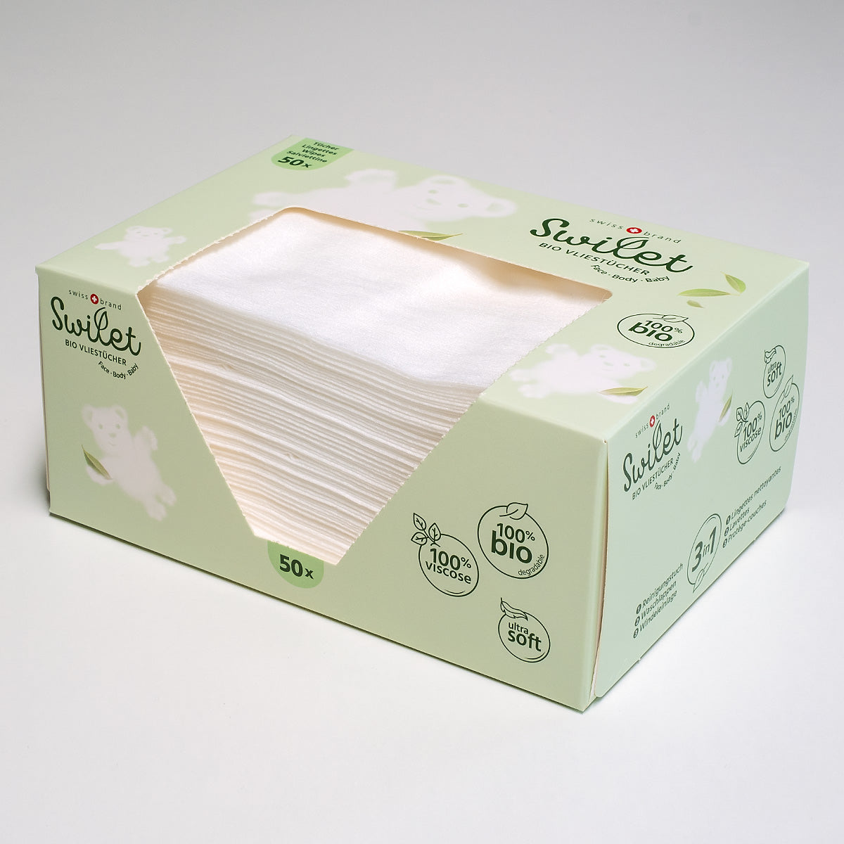 NOUVEAU Swilet Lingettes nettoyantes et protège-couches bio (50 pces)