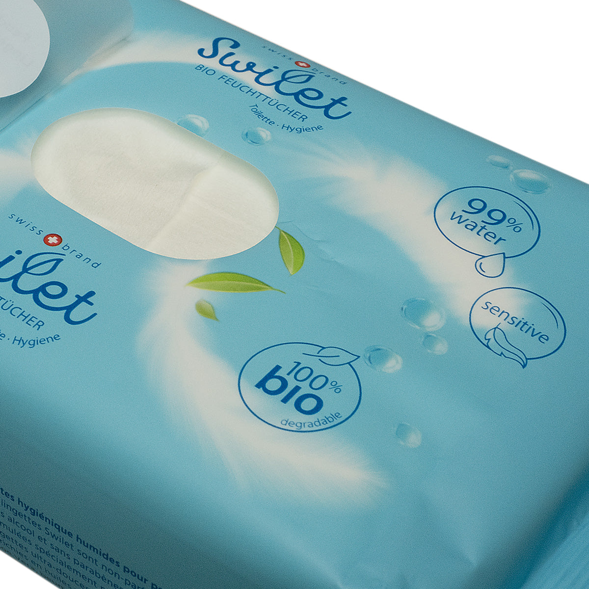 Lingettes hygiéniques humides Swilet Bio (54 pièces)