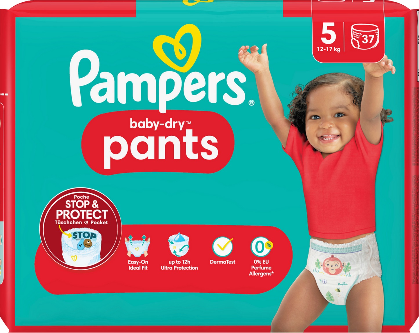 Pampers Baby-Dry PANTS T5 Junior 12-17kg (37 pces)