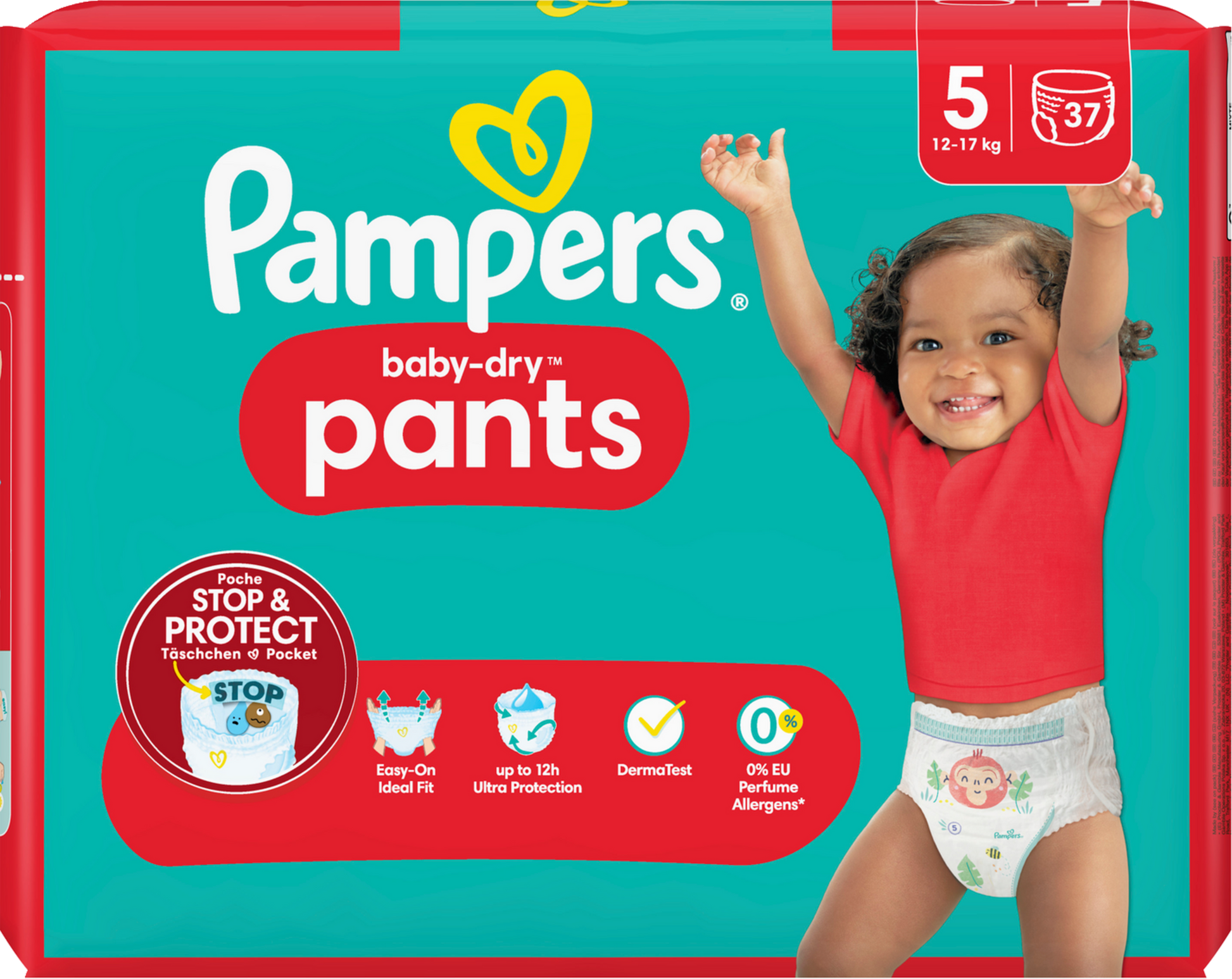 Pampers Baby-Dry PANTS T5 Junior 12-17kg (37 pces)