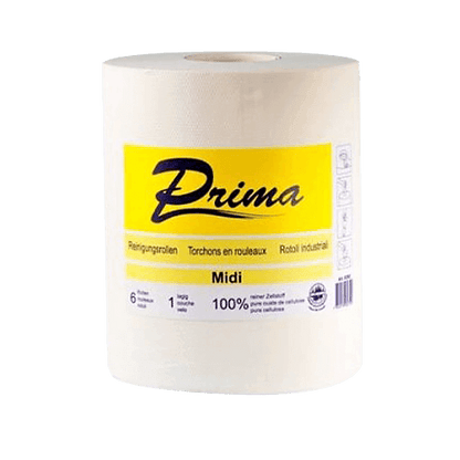 Midi - Reinigungsrolle Prima 1-lagig 6 Rollen à 320lfm