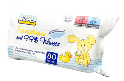 Babyline Feuchttücher 99% Wasser (12 x 80 STK)